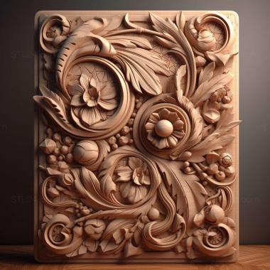 Patterns and decorations stl Athysanella 2 3d model